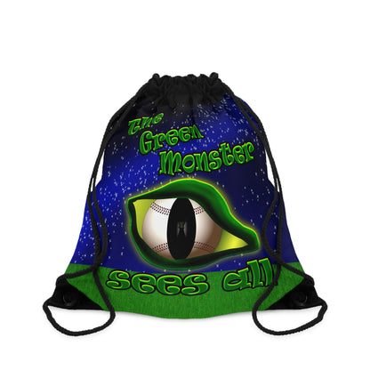 green monster - Drawstring Bag ('snoops' background)