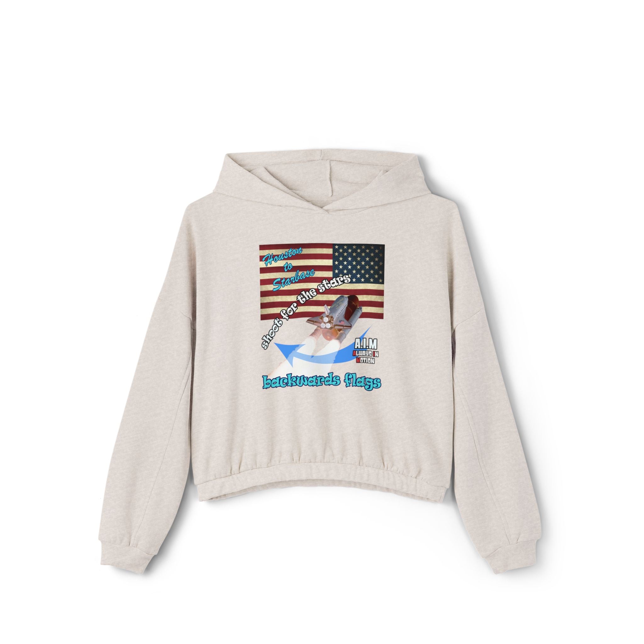 shoot for the stars - Women's Cinched Bottom Hoodie