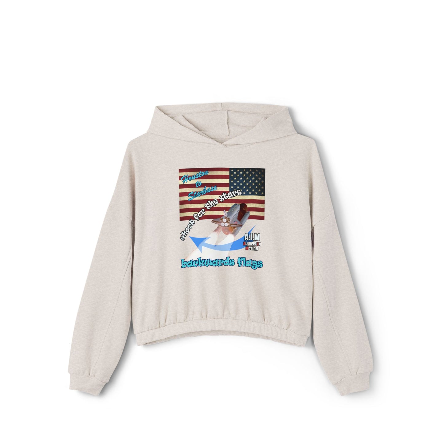 shoot for the stars - Women's Cinched Bottom Hoodie