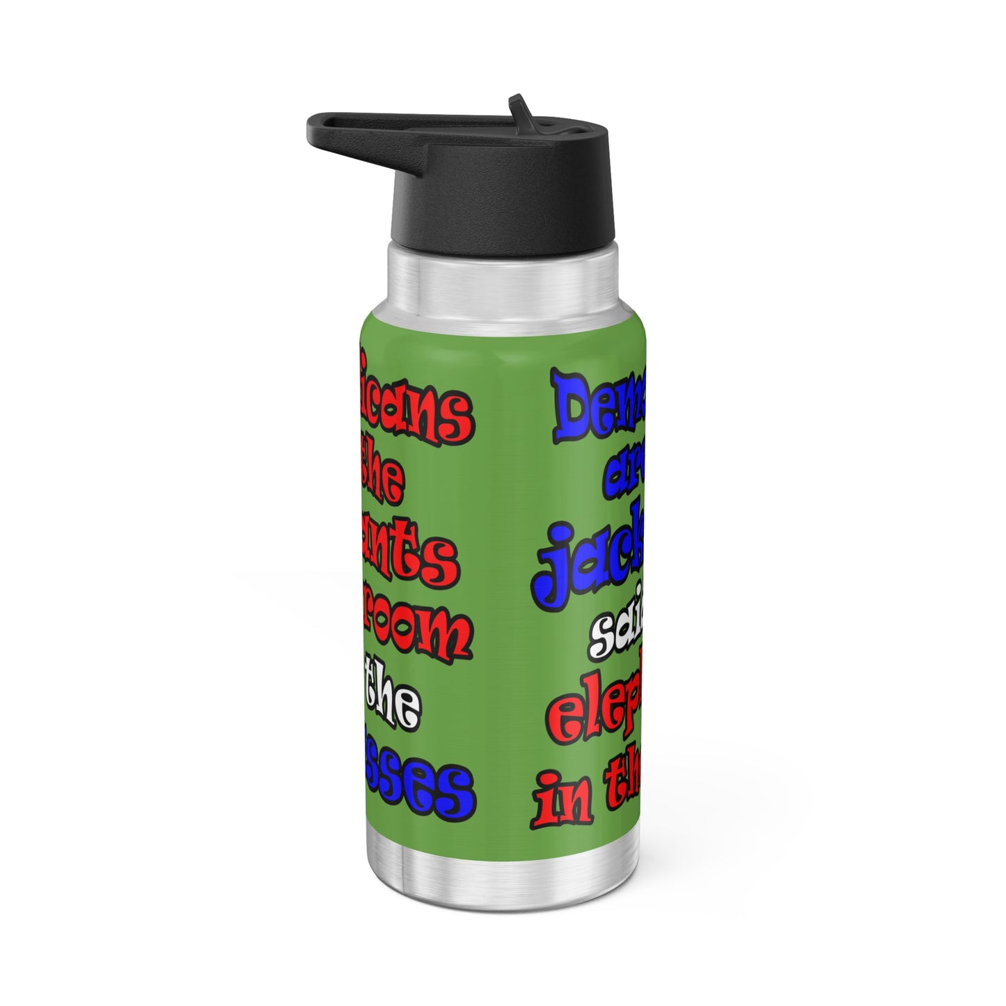 donkeys and elephants - Gator Tumbler, 32oz (green)