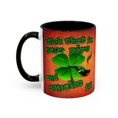 celtics logo - Accent Mug (burnt orange)
