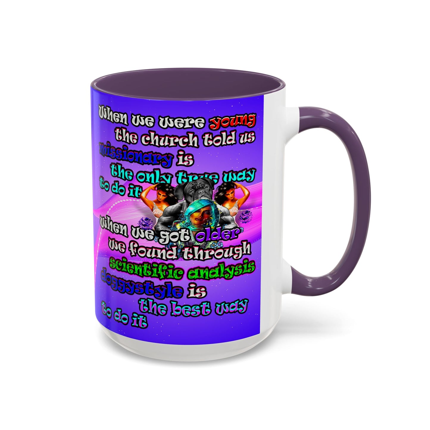doggystyle - Accent Mug (purple-pink wave)
