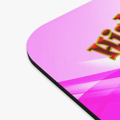 high noon - Mouse Pad (Rectangle) (light blue-pink wave)