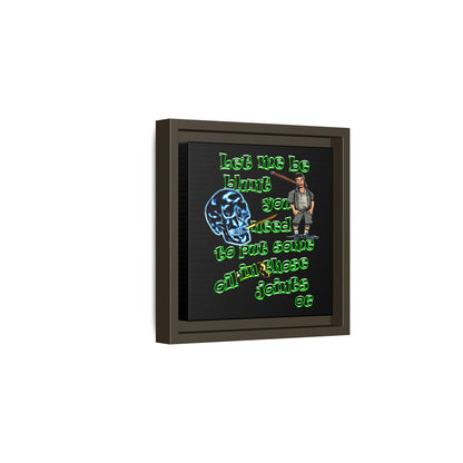 og - framed canvas art (black)