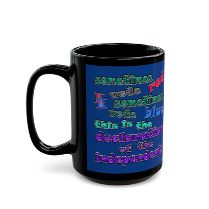 declaration of the independents - Black Mug (dark blue)