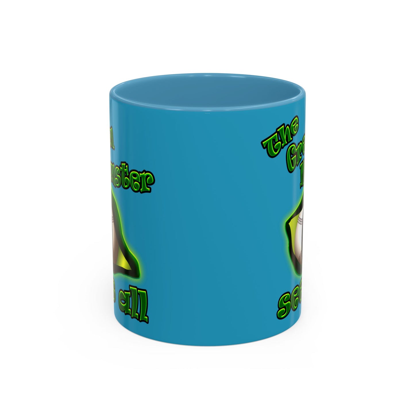 green monster - Accent Mug (turquoise)
