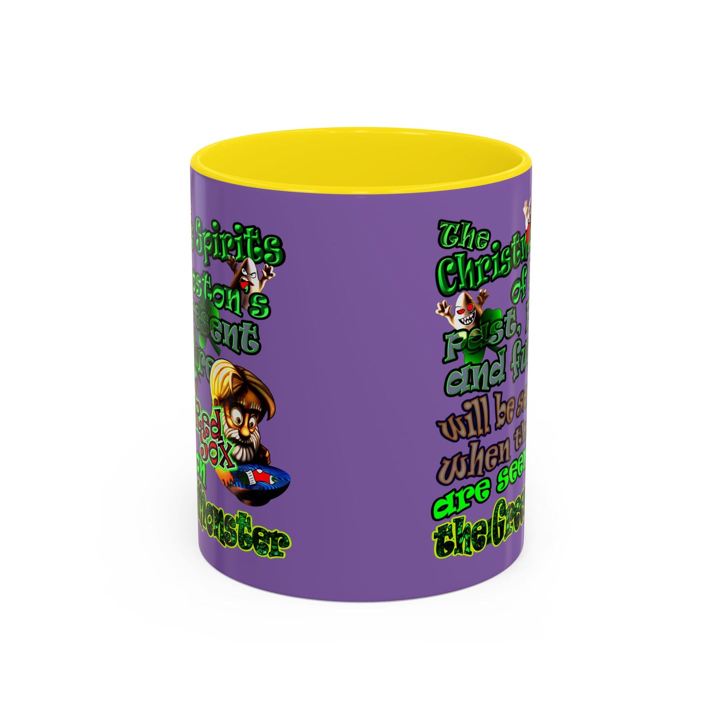 christmas spirits of boston - Accent Mug (light purple)