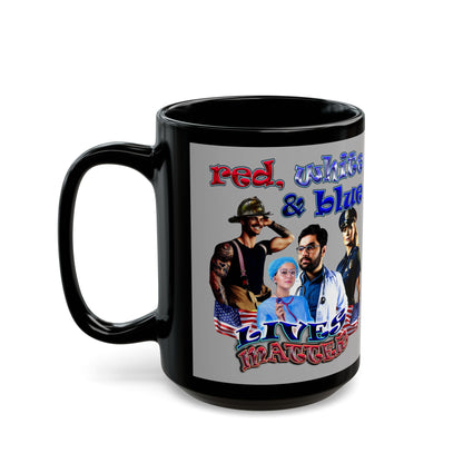 rw&b lives matter - Black Mug (light grey)