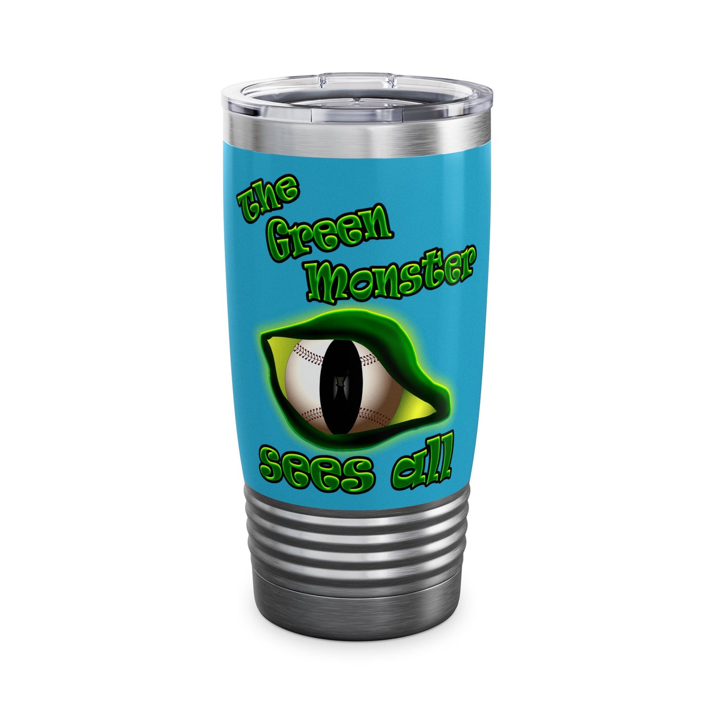 green monster - Ringneck Tumbler, 20oz (turquoise)