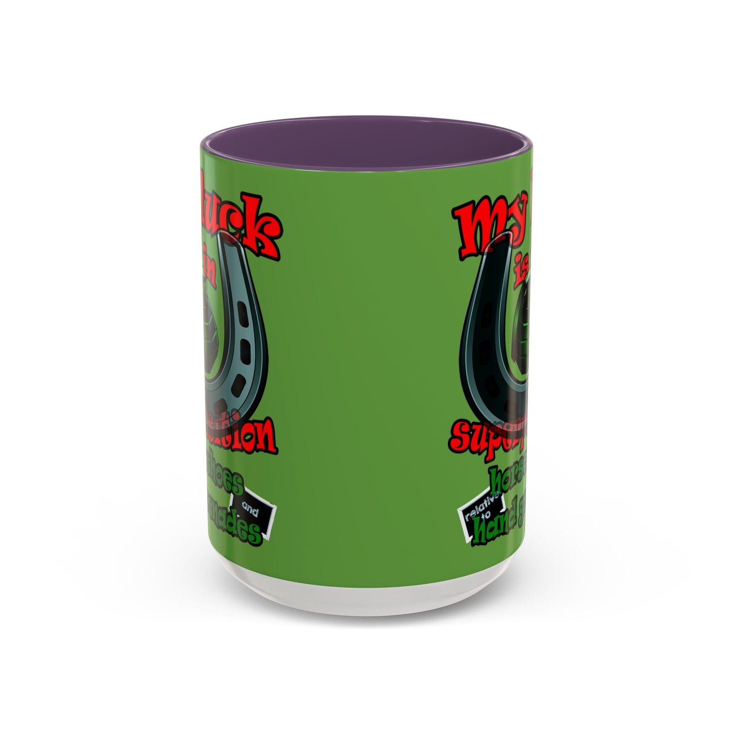my luck - Accent Mug (green)
