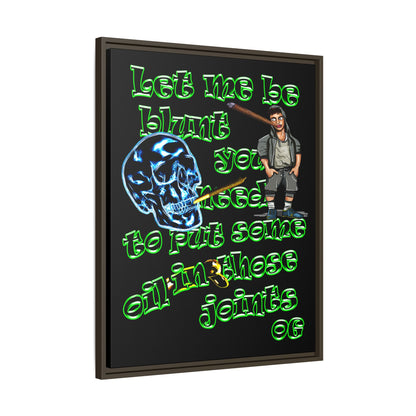 og - framed canvas art (black)