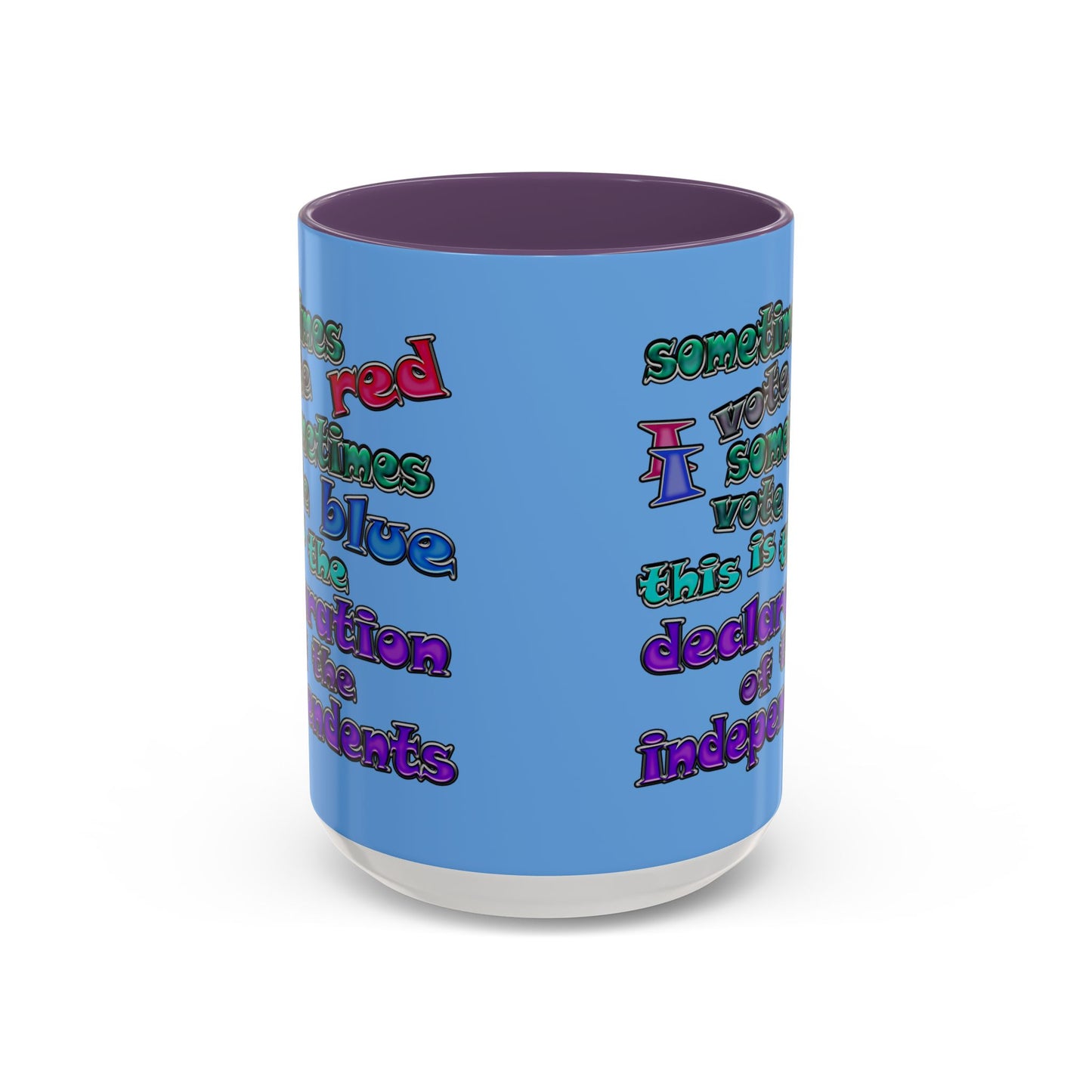 declaration of the independents - Accent Mug (light blue)