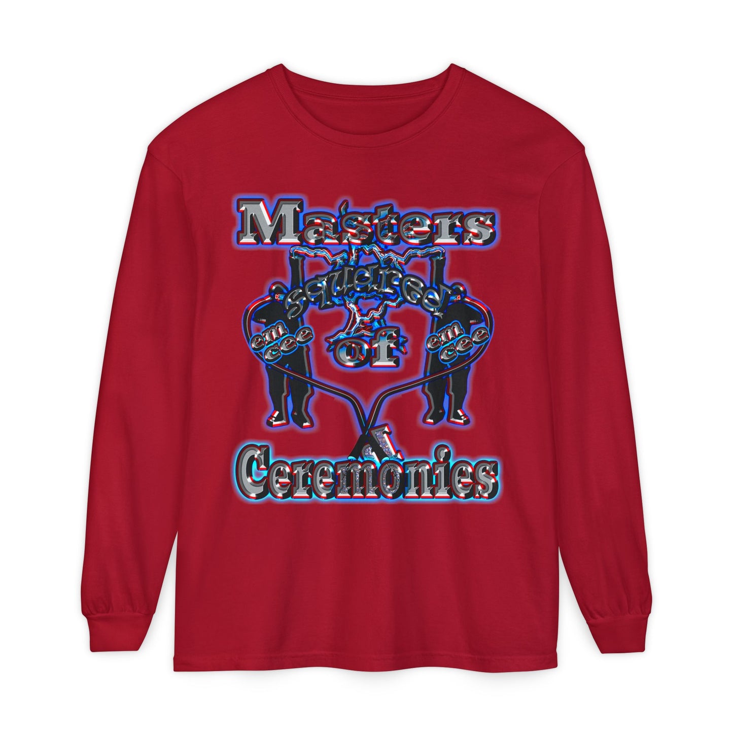 em cee squared - Unisex Garment-dyed Long Sleeve T-Shirt