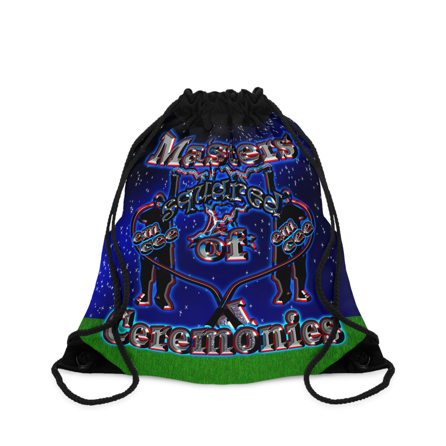 em cee squared - Drawstring Bag ('snoops' background)