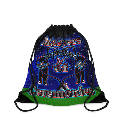 em cee squared - Drawstring Bag ('snoops' background)