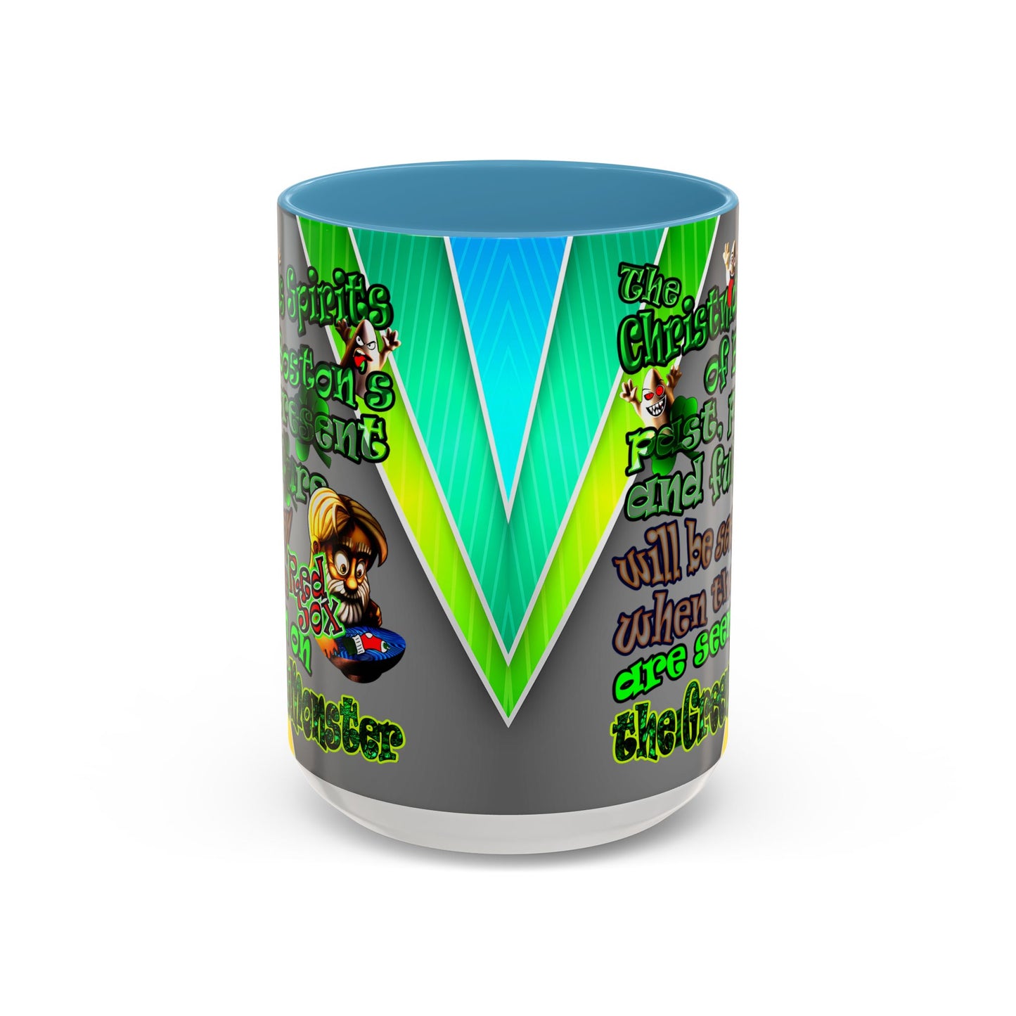 christmas spirits of boston - Accent Mug (rainbow split)