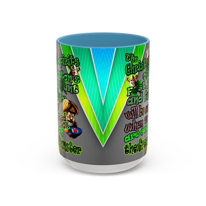 christmas spirits of boston - Accent Mug (rainbow split)