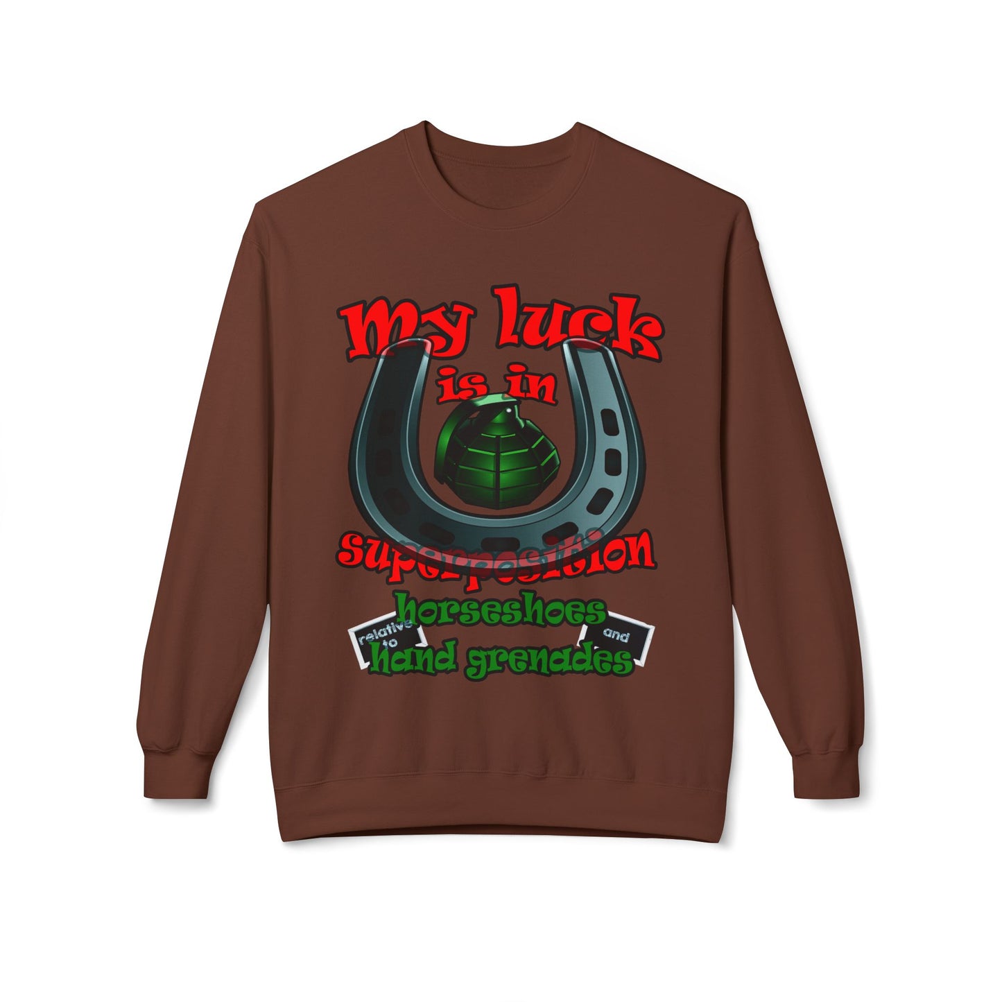 my luck - Unisex Midweight Softstyle Fleece Crewneck Sweatshirt