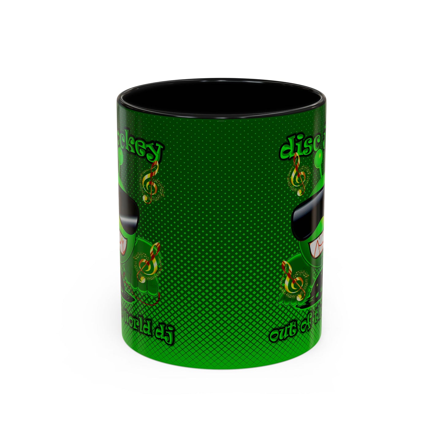 disc jockey - Accent Mug (logo green)