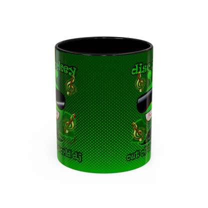 disc jockey - Accent Mug (logo green)