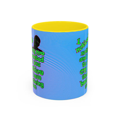 noticed you noticing - Accent Mug (light blue-purple wave)