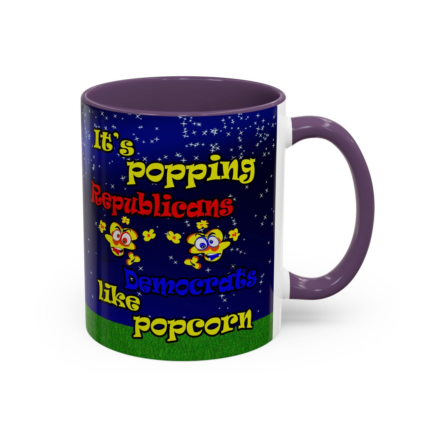 popping like popcorn - Accent Mug ('snoops' background)