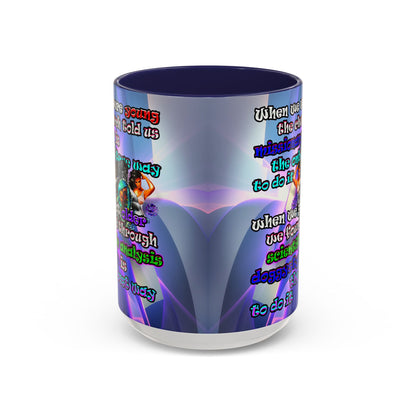 doggystyle - Accent Mug (grey-pink wave)
