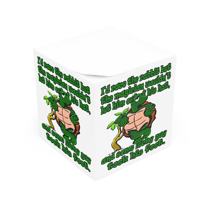 turtle race - note cube (white)