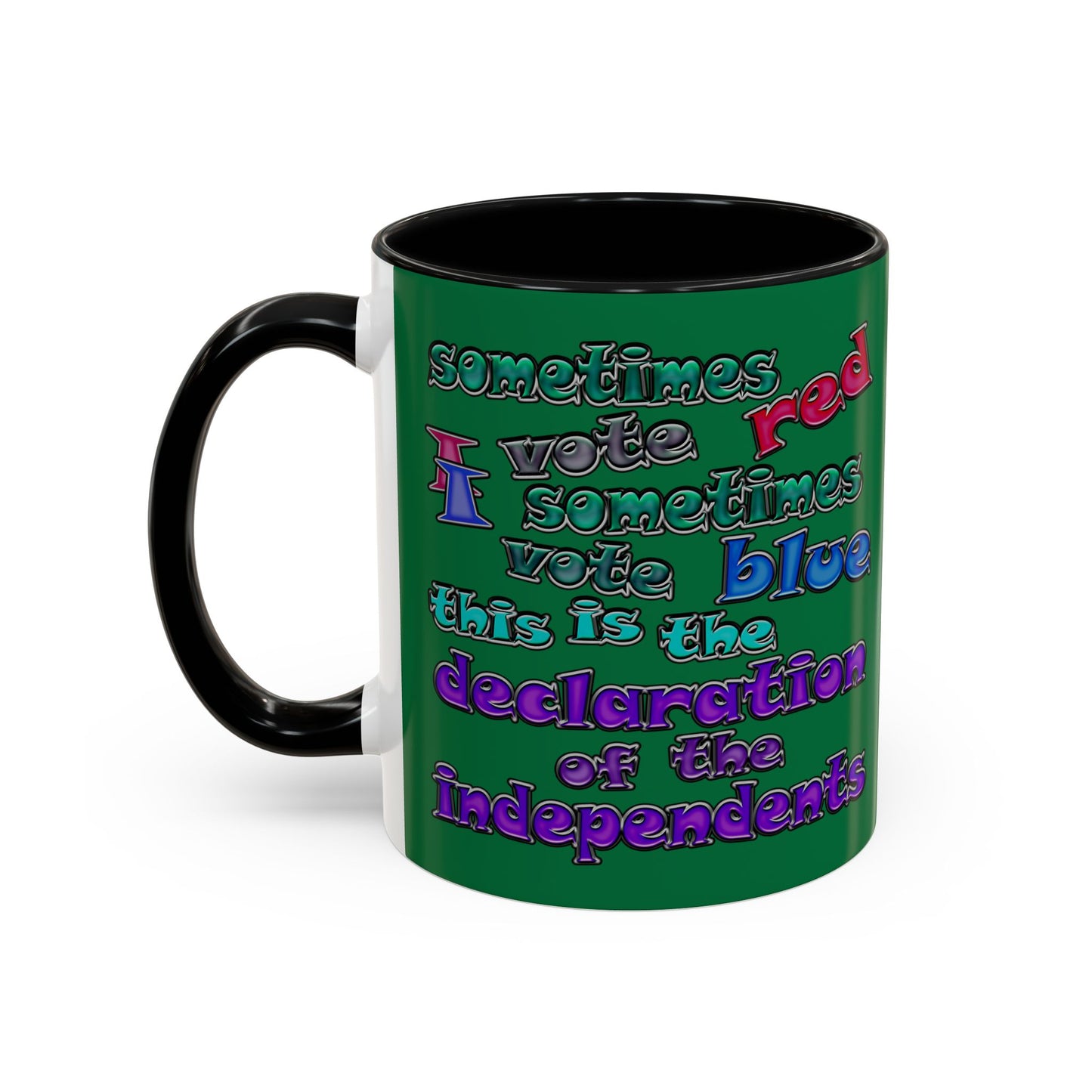 declaration of the independents - Accent Mug (dark green)
