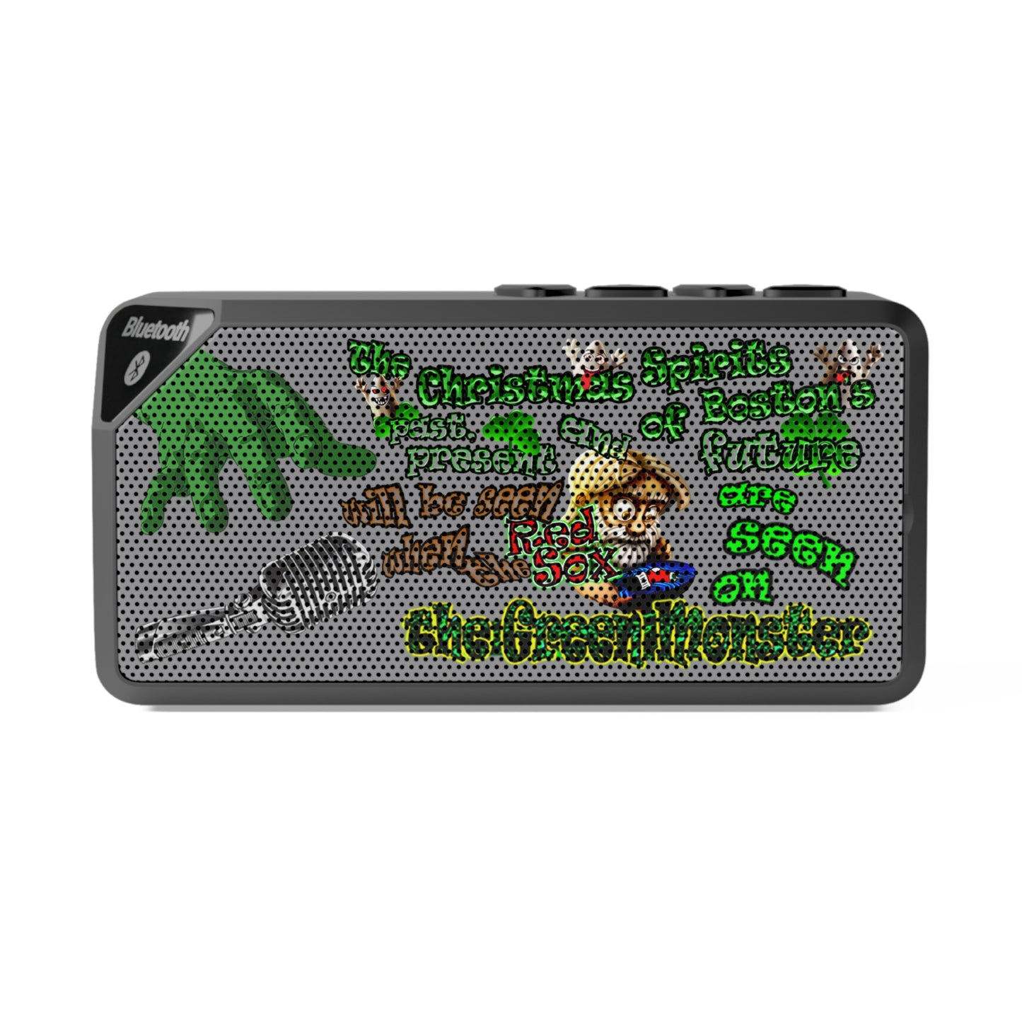 christmas spirits of boston - Jabba Bluetooth Speaker (grey)