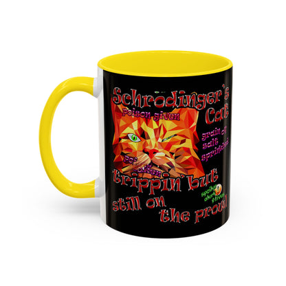 schrodinger's cat - Accent Mug (black)