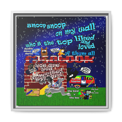 snoops - framed canvas art
