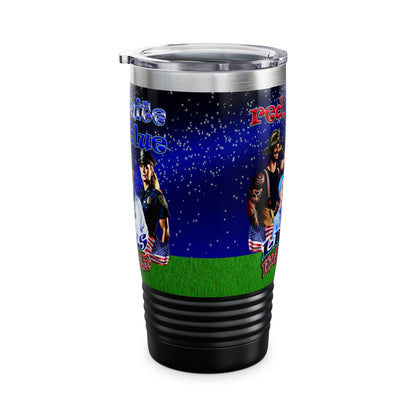 rw&b lives matter - Ringneck Tumbler, 20oz ('snoops' background)