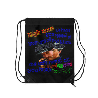 high noon - Drawstring Bag (black)