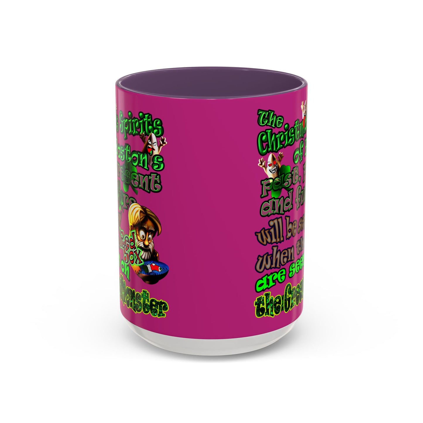 christmas spirits of boston - Accent Mug (pink)