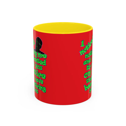 noticed you noticing - Accent Mug (red)