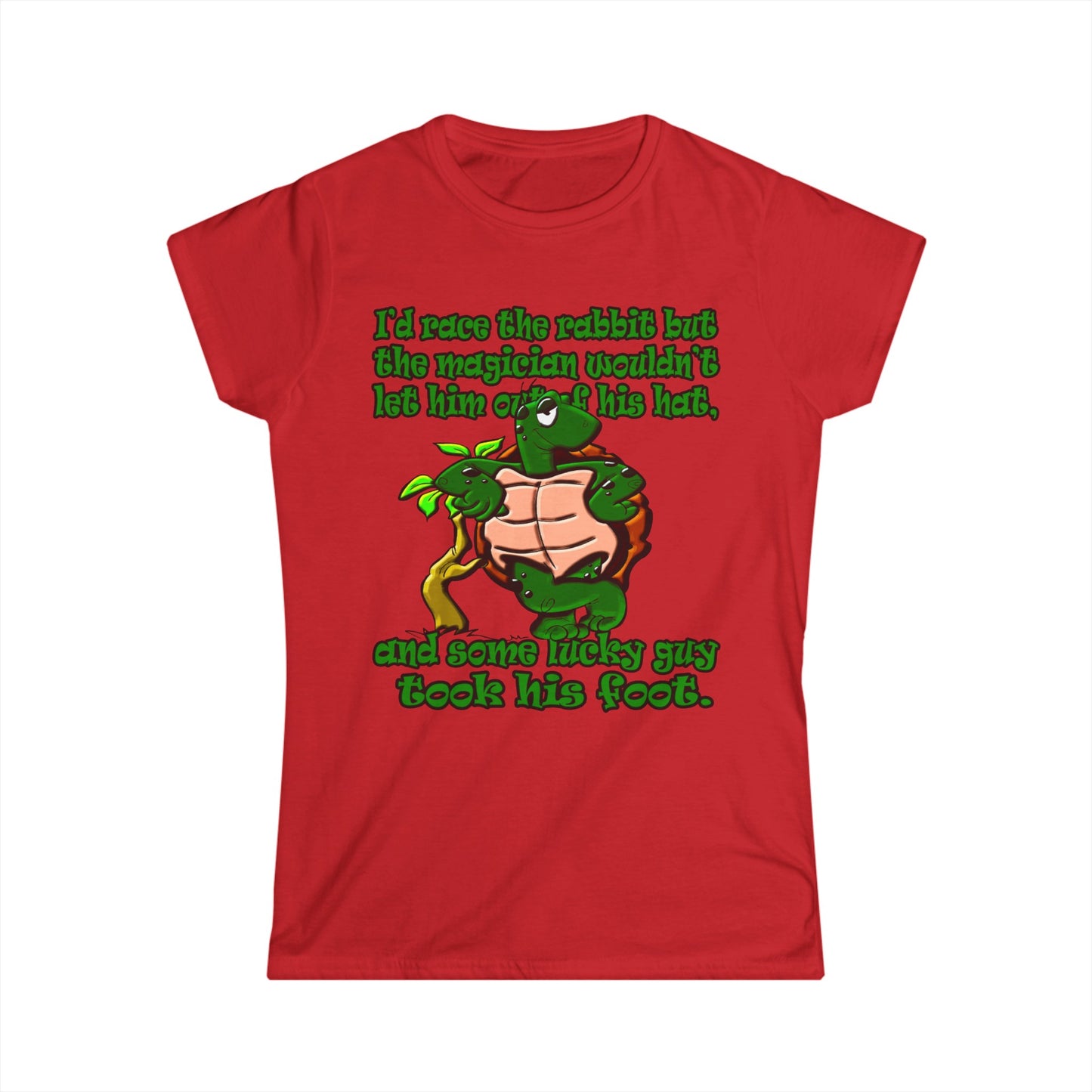 turtle race - Women's Softstyle Tee