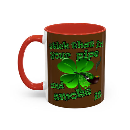 celtics logo - Accent Mug (brown)