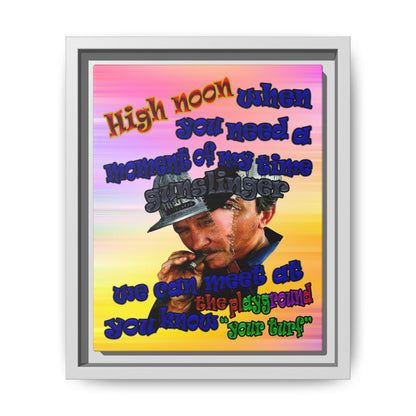 high noon - framed canvas art (color blur)