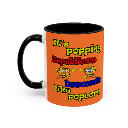 popping like popcorn - Accent Mug (crusta)