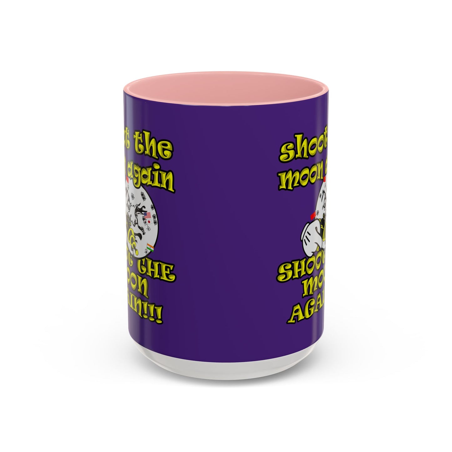shoot the moon again - Accent Mug (purple)
