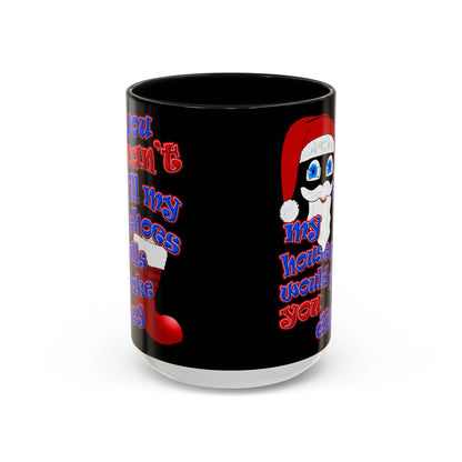 santa's shoes - Accent Mug (black)
