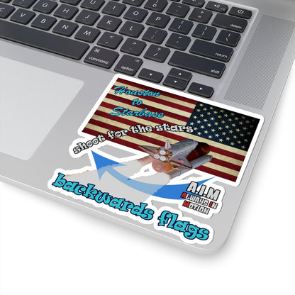 shoot for the stars - Kiss-Cut Stickers