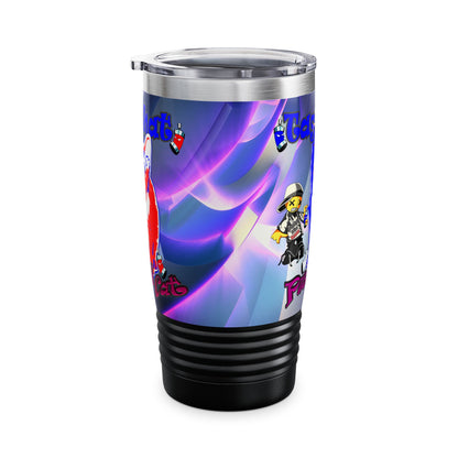 tag that - Ringneck Tumbler, 20oz (grey-pink wave)