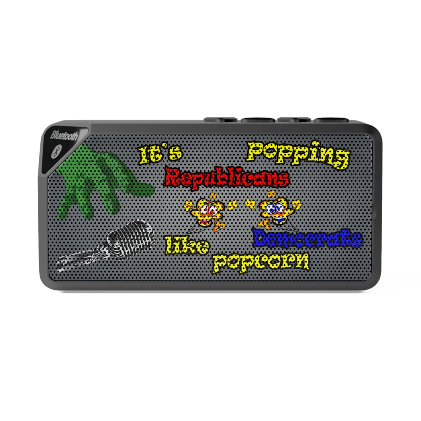 popping like popcorn - Jabba Bluetooth Speaker (grey-light grey)