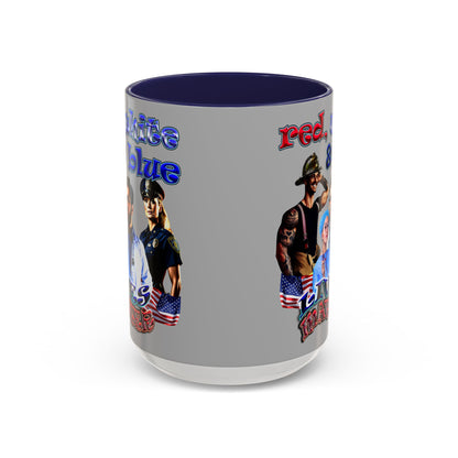 rw&b lives matter - Accent Mug (light grey)
