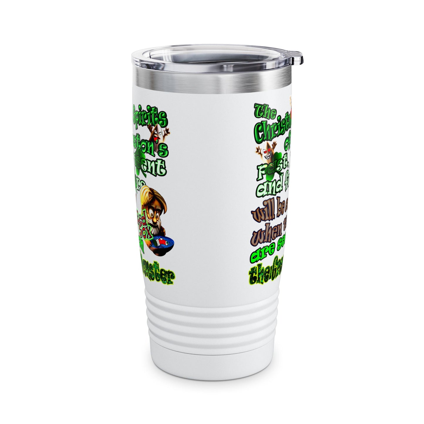 christmas spirits of boston - Ringneck Tumbler, 20oz