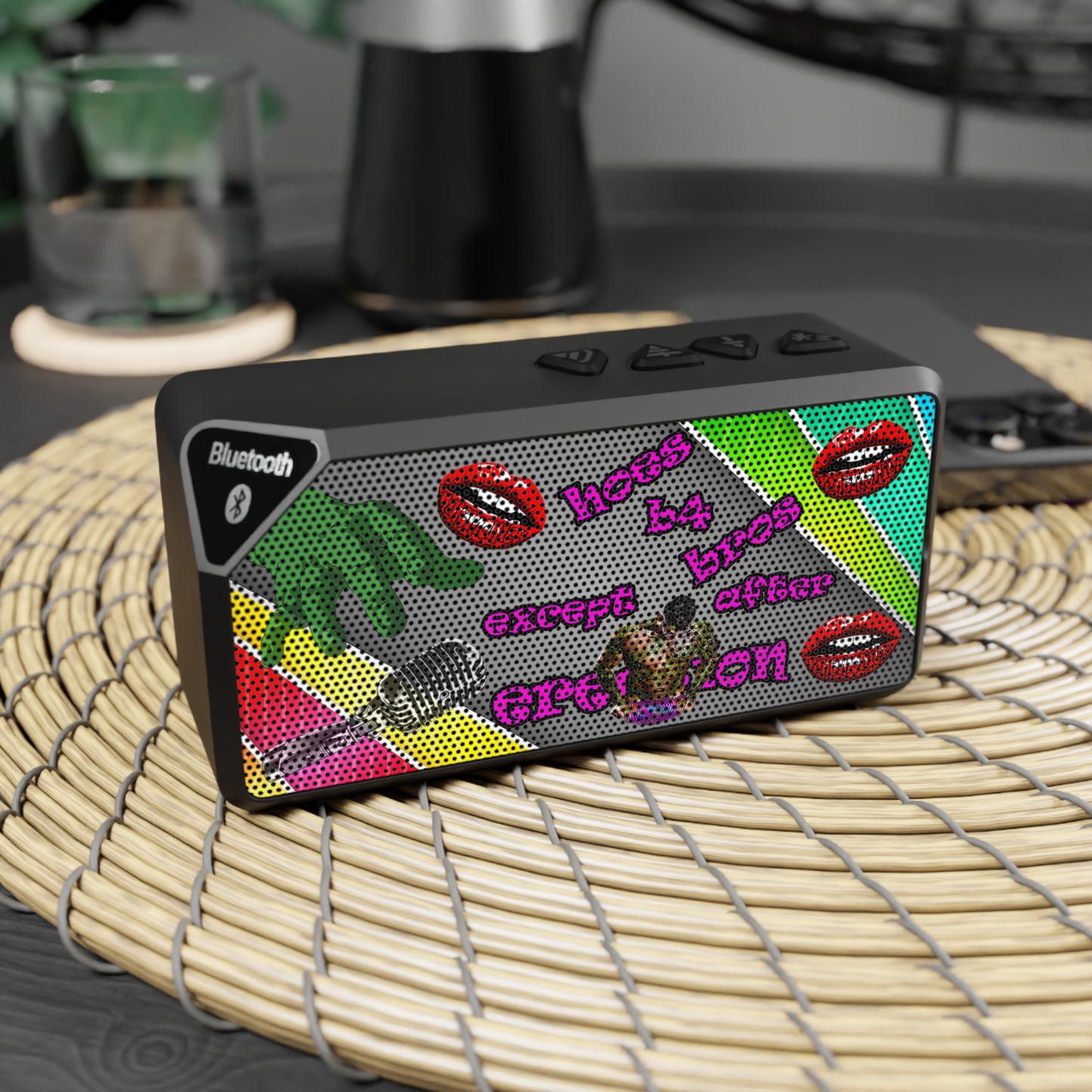 hoes b4 bros - Jabba Bluetooth Speaker (rainbow split)