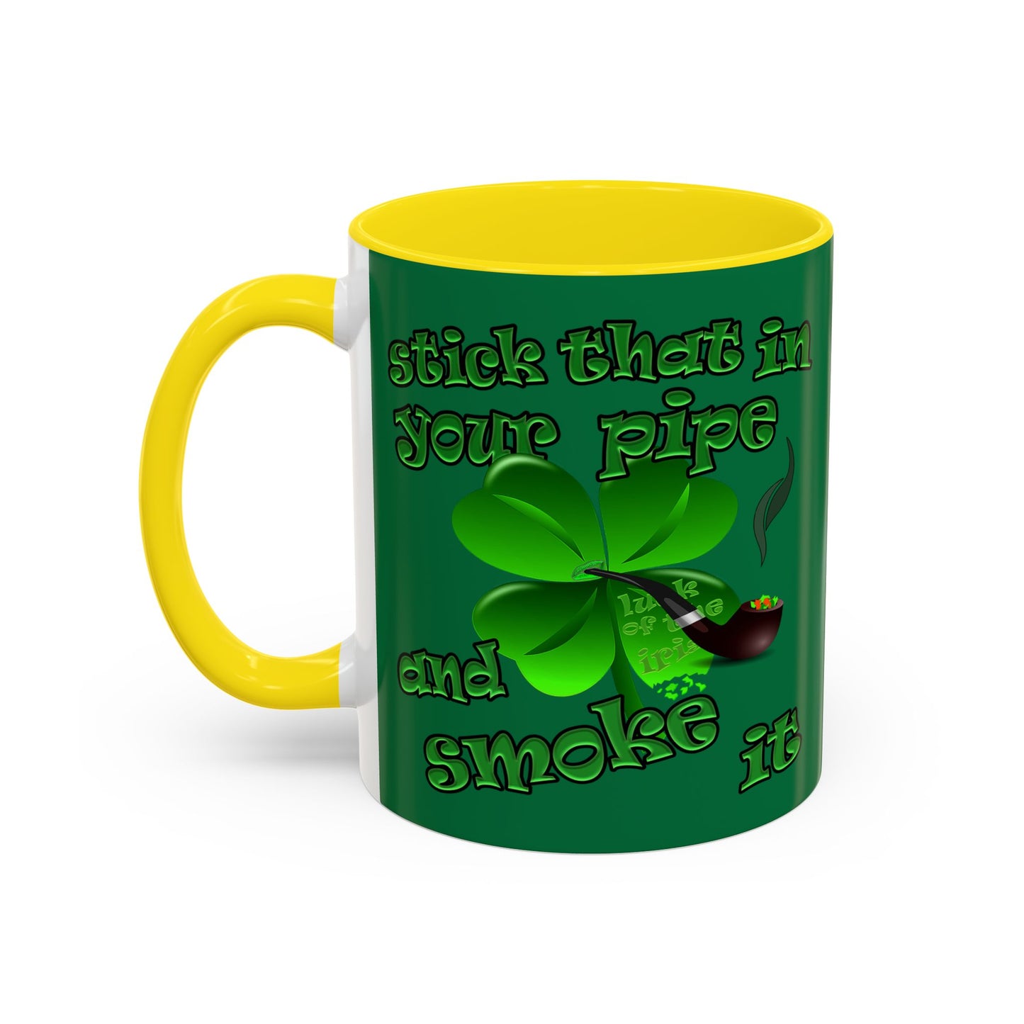celtics logo - Accent Mug (dark green)