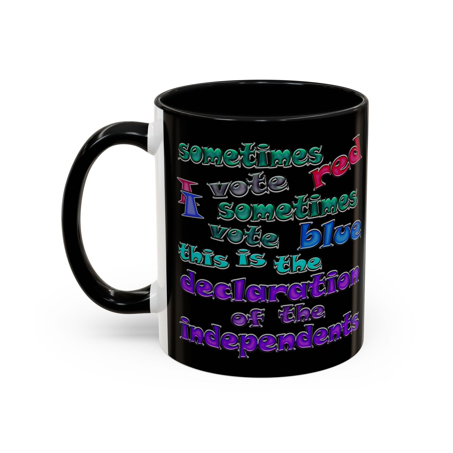 declaration of the independents - Accent Mug (black)